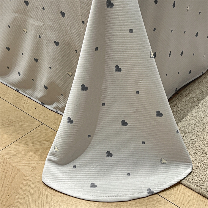 91家纺网 家纺一手货源 找家纺 星座家纺 2025新款斜纹提花凉感丝凉席床单款三件套 小幸运