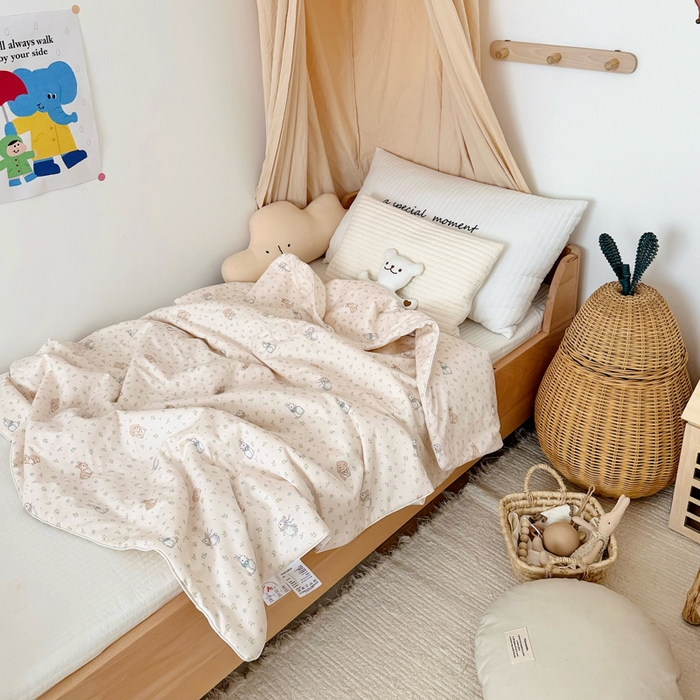 91家纺网 家纺一手货源 找家纺 BOSS 2025新款天丝棉大豆夏凉被夏被空调被儿童盖毯 彼得兔