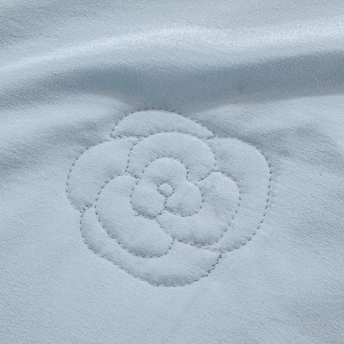 91家纺网 家纺一手货源 找家纺 凯美家居 2025新款超柔亲肤棉夏被回件套 夏被蝶恋花 浅蓝