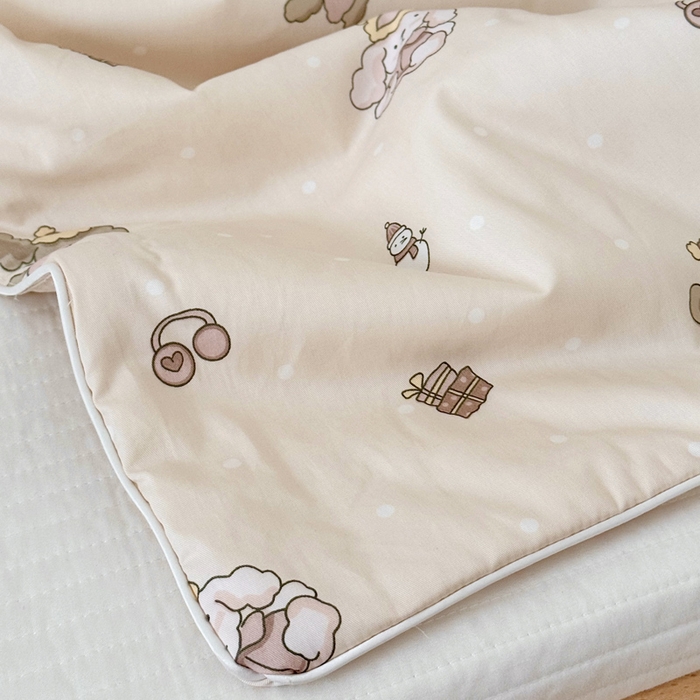 91家纺网 家纺一手货源 找家纺 BOSS 2025新款天丝棉大豆夏凉被夏被空调被儿童盖毯 布偶熊米