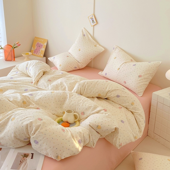 91家纺网 家纺一手货源 找家纺 （总）于果 2025新款全棉双层纱四件套第四批