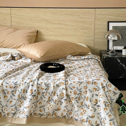 顾里2025新款天丝莱赛尔夏被 花岛入梦蓝