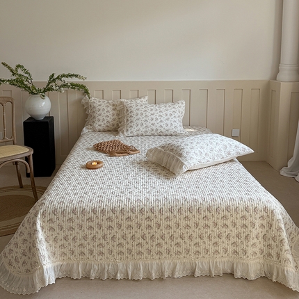 91家纺网 家纺一手货源 找家纺 （总）麦伦家居 2025新款60s单层纱全棉床盖