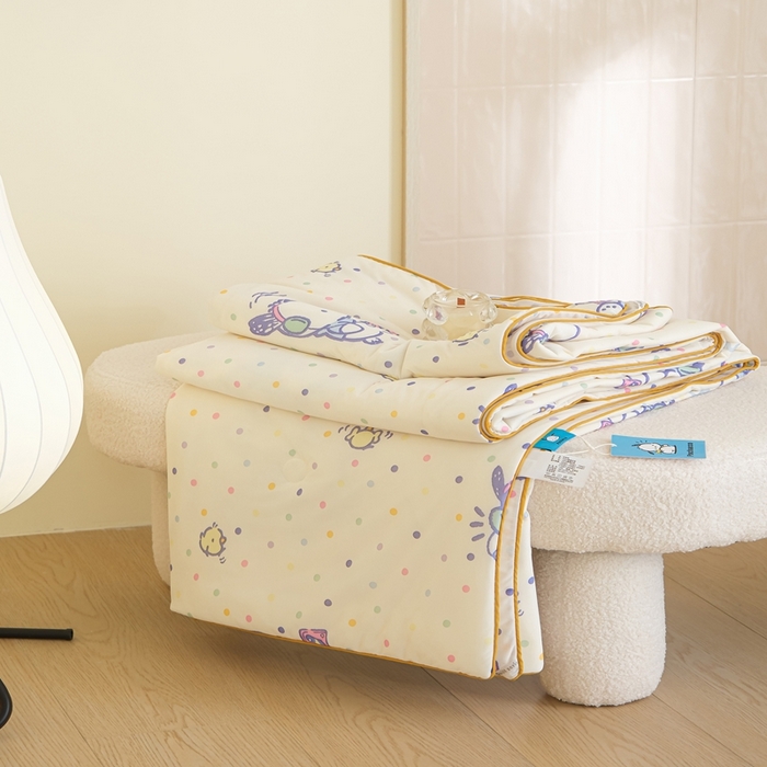 91家纺网 家纺一手货源 找家纺 U被家纺 2025新款三丽鸥官方授权亲肤凉感夏凉被空调被 【三丽鸥官方授权】彩色帕恰狗