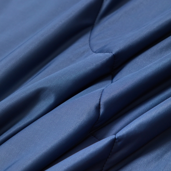 91家纺网 家纺一手货源 找家纺 样样红被业 2025新款抗菌凉感丝夏被 深蓝+天蓝