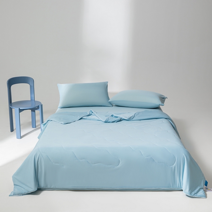 样样红被业 2025新款抗菌凉感丝夏被 蓝色