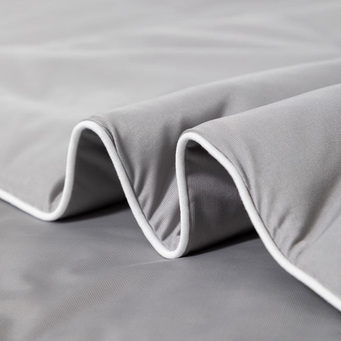 91家纺网 家纺一手货源 找家纺 样样红被业 2025新款抗菌凉感丝夏被 灰色