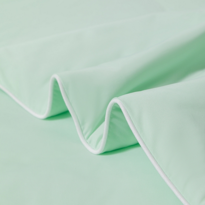 91家纺网 家纺一手货源 找家纺 样样红被业 2025新款抗菌凉感丝夏被 水绿色