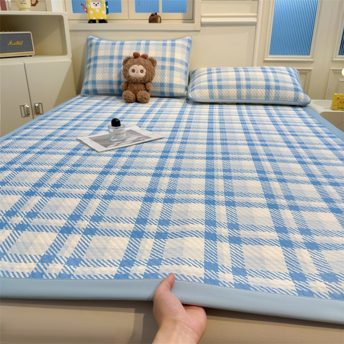 91家纺网 家纺一手货源 找家纺 （总）喜居 2025新款A类凉感豆豆席印花款凉席