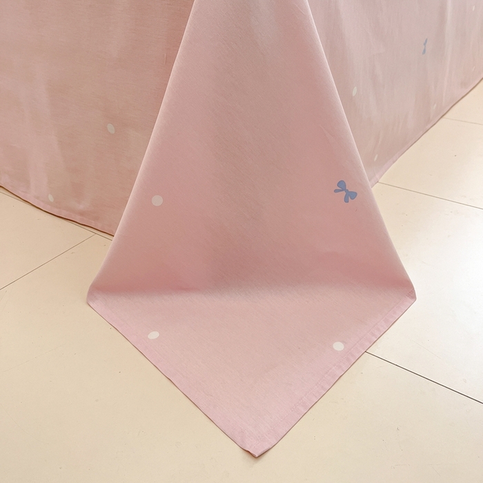 91家纺网 家纺一手货源 找家纺 Sweet dreams甜梦 2025新款全棉印花卡通小清新四件套 格子猫猫