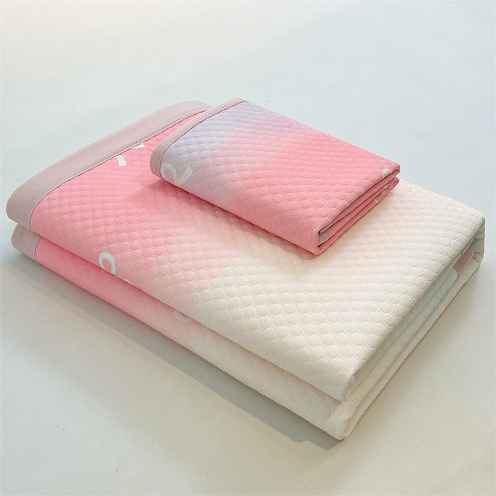 91家纺网 家纺一手货源 找家纺 喜居 2025新款A类凉感豆豆席印花款凉席 彩云端