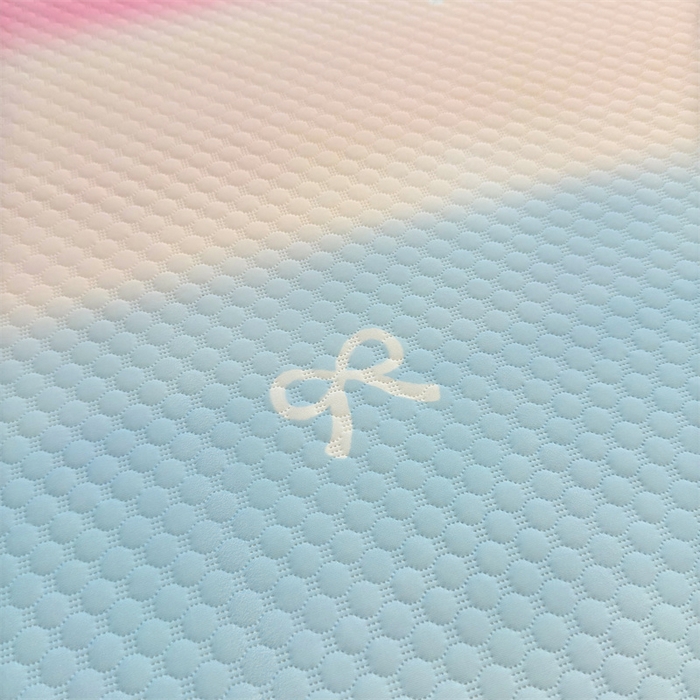 91家纺网 家纺一手货源 找家纺 喜居 2025新款A类凉感豆豆席印花款凉席 彩云端