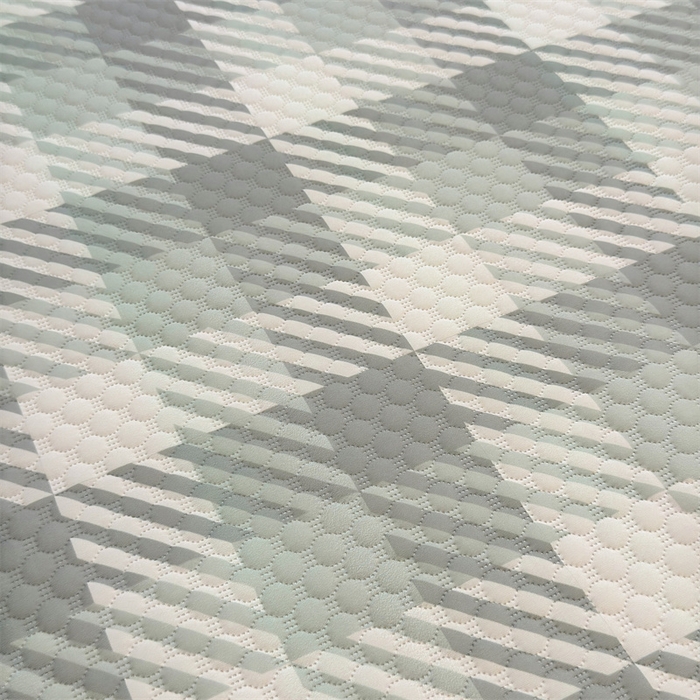 91家纺网 家纺一手货源 找家纺 喜居 2025新款A类凉感豆豆席印花款凉席 晨曦绿