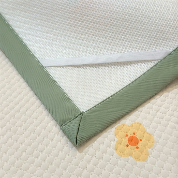 91家纺网 家纺一手货源 找家纺 喜居 2025新款A类凉感豆豆席印花款凉席 橘小花