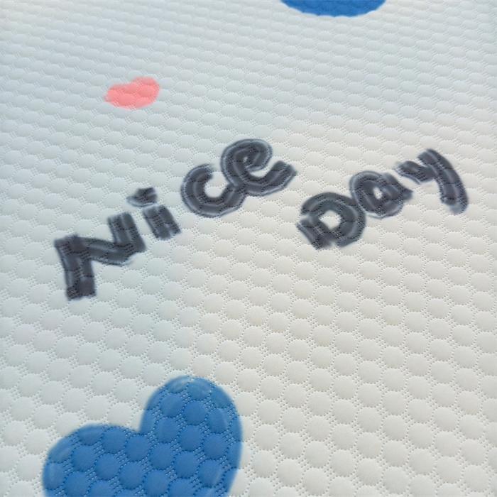 91家纺网 家纺一手货源 找家纺 喜居 2025新款A类凉感豆豆席印花款凉席 蓝色心情