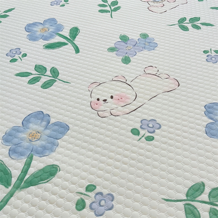 91家纺网 家纺一手货源 找家纺 喜居 2025新款A类凉感豆豆席印花款凉席 奶呼呼