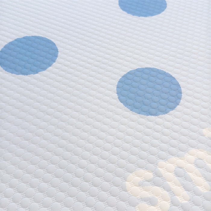 91家纺网 家纺一手货源 找家纺 喜居 2025新款A类凉感豆豆席印花款凉席 微笑-蓝