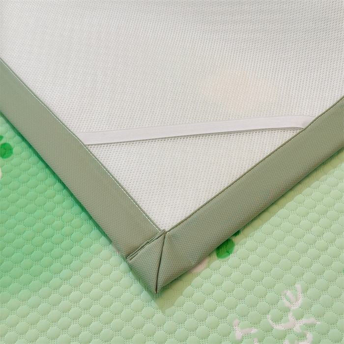 91家纺网 家纺一手货源 找家纺 喜居 2025新款A类凉感豆豆席印花款凉席 夏花