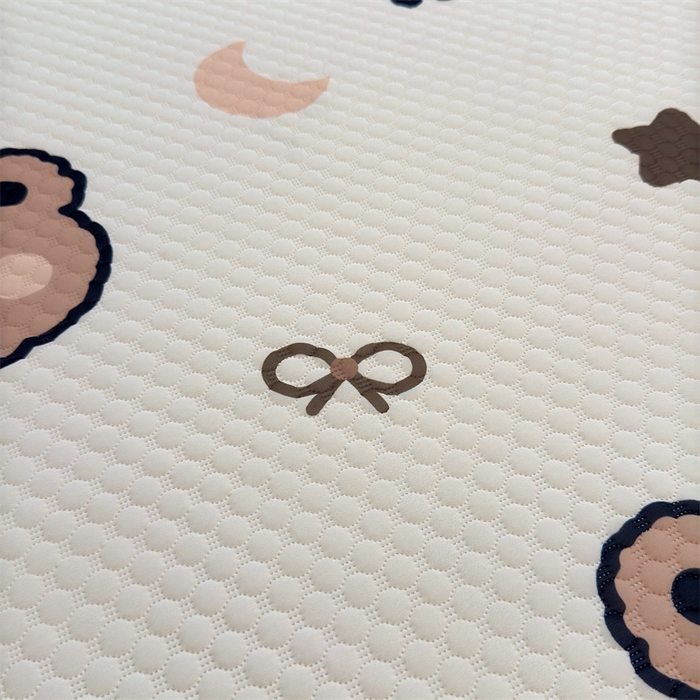 91家纺网 家纺一手货源 找家纺 喜居 2025新款A类凉感豆豆席印花款凉席 小熊宝