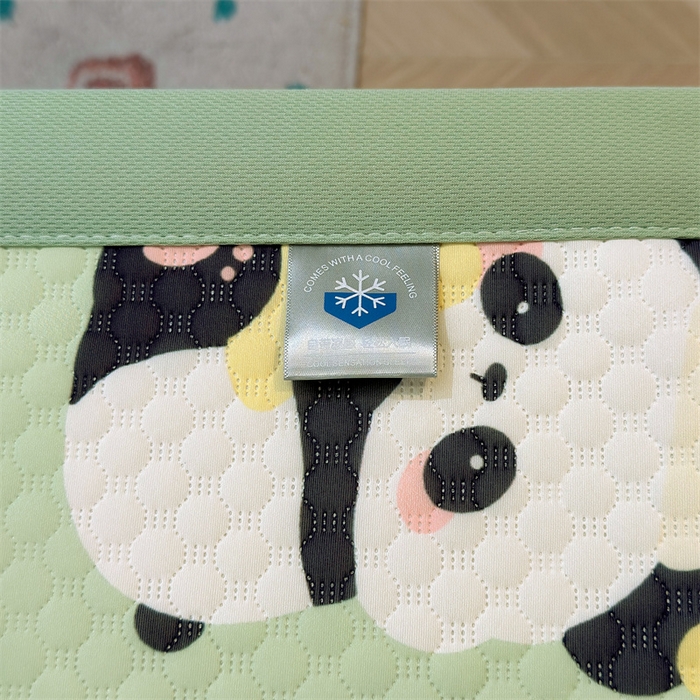 91家纺网 家纺一手货源 找家纺 喜居 2025新款A类凉感豆豆席印花款凉席 小熊猫