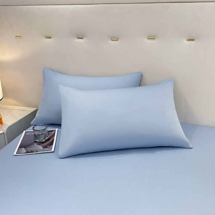 91家纺网 家纺一手货源 找家纺 （总）菲梵家纺 2025新款纯色60支莱赛尔天丝单品枕套（提供买家秀）