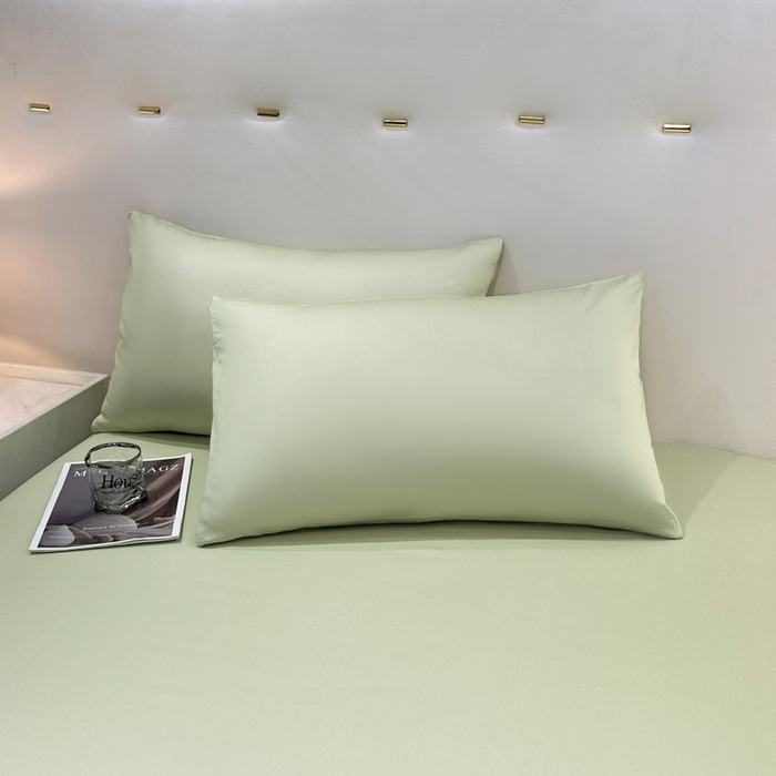 91家纺网 家纺一手货源 找家纺 （总）菲梵家纺 2025新款纯色60支莱赛尔天丝单品枕套（提供买家秀）