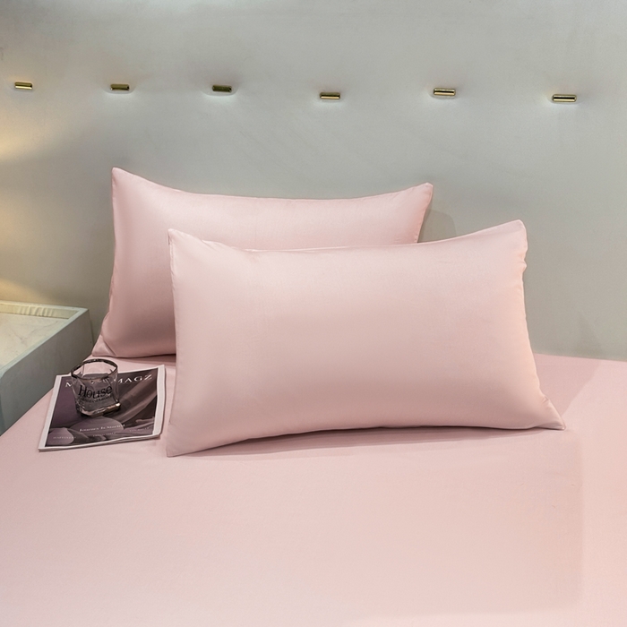 91家纺网 家纺一手货源 找家纺 （总）菲梵家纺 2025新款纯色60支莱赛尔天丝单品枕套（提供买家秀）