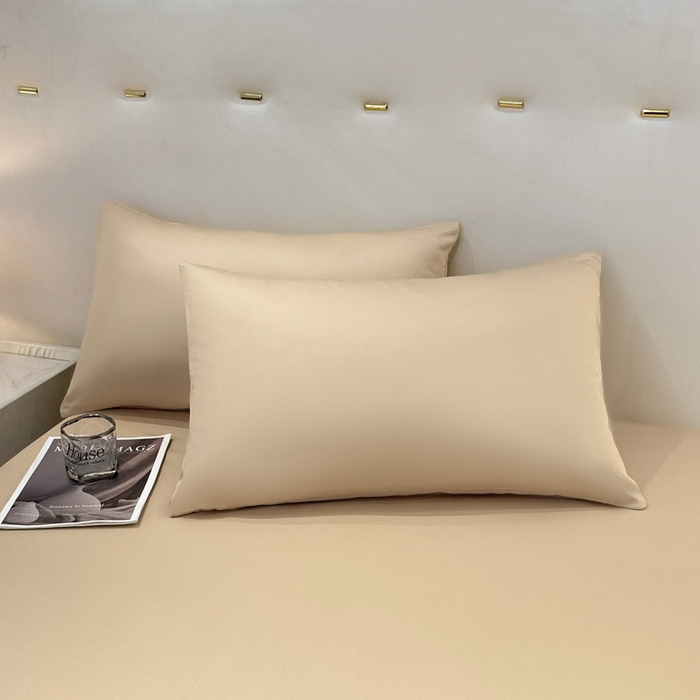 91家纺网 家纺一手货源 找家纺 （总）菲梵家纺 2025新款纯色60支莱赛尔天丝单品枕套（提供买家秀）