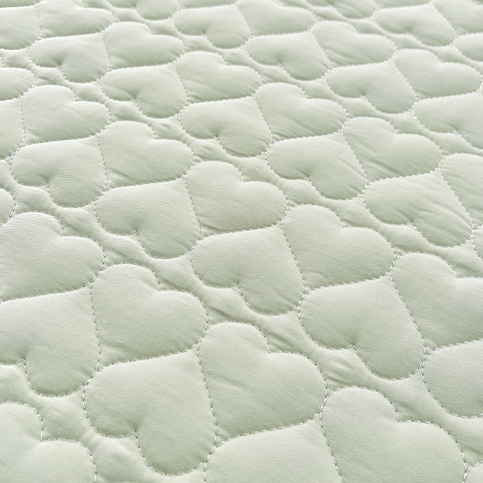 91家纺网 家纺一手货源 找家纺 罗艺轩 2025新款A类珍珠棉花边床裙四件套-梦幻花园 梦幻花园-碧草绿