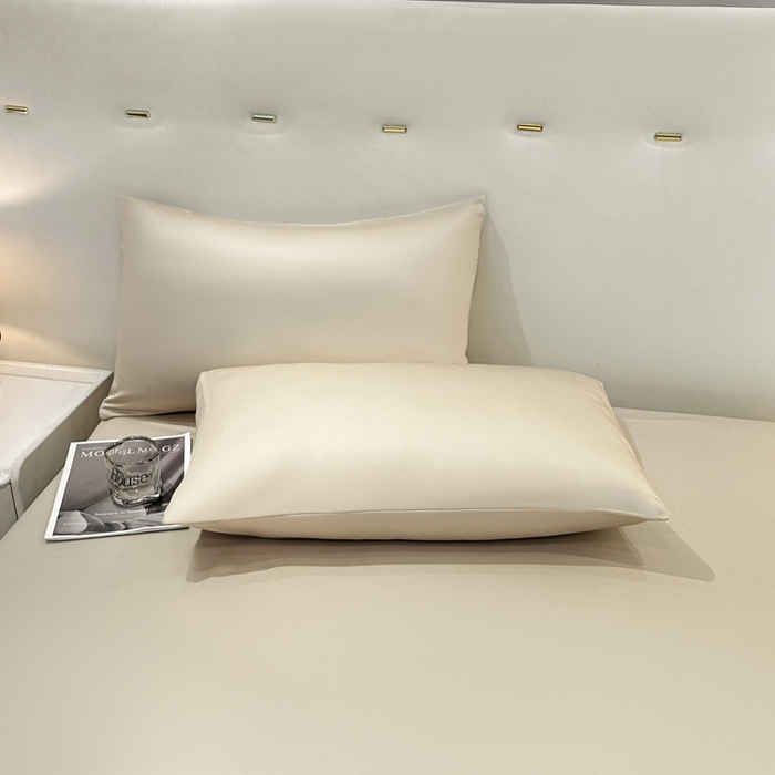 91家纺网 家纺一手货源 找家纺 菲梵家纺 2025新款纯色60支莱赛尔天丝单品枕套（提供买家秀） 西子沙