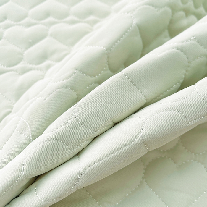 91家纺网 家纺一手货源 找家纺 罗艺轩 2025新款A类珍珠棉花边床裙三件套-梦幻花园 梦幻花园-碧草绿