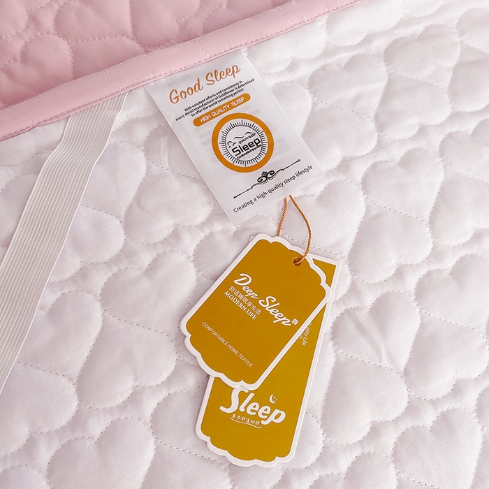 91家纺网 家纺一手货源 找家纺 罗艺轩 2025新款A类珍珠棉花边床裙三件套-梦幻花园 梦幻花园-粉