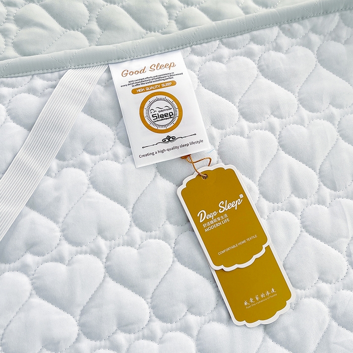 91家纺网 家纺一手货源 找家纺 罗艺轩 2025新款A类珍珠棉花边床裙三件套-梦幻花园 梦幻花园-蓝灰色