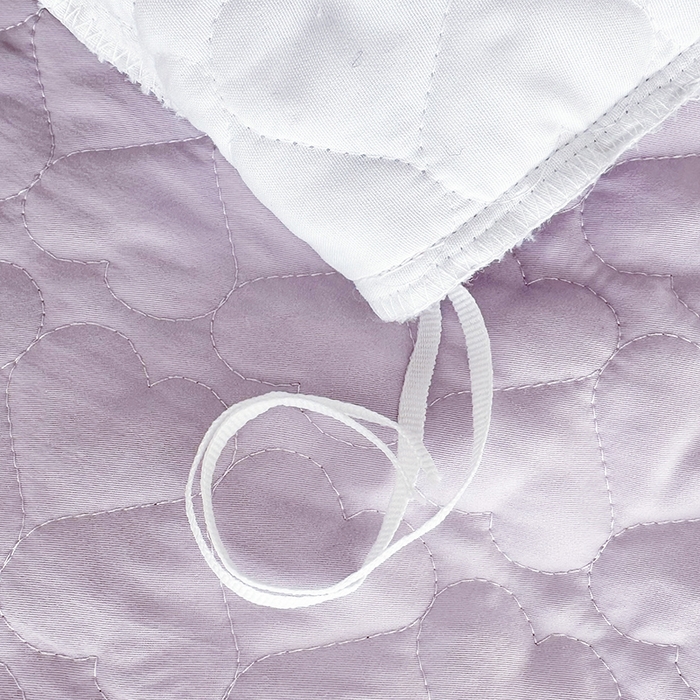 91家纺网 家纺一手货源 找家纺 罗艺轩 2025新款A类珍珠棉全夹棉床盖三件套-玫瑰之恋 玫瑰之恋-香芋紫