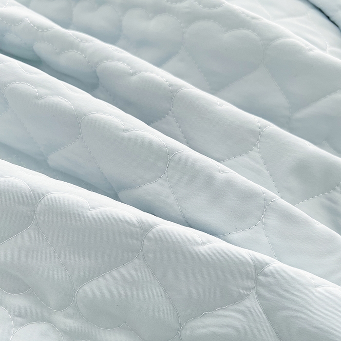 91家纺网 家纺一手货源 找家纺 罗艺轩 2025新款A类珍珠棉全夹棉床盖款四件套-玫瑰之恋 玫瑰之恋-蓝灰色