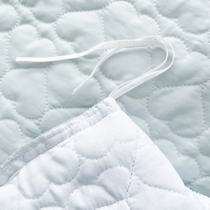 91家纺网 家纺一手货源 找家纺 罗艺轩 2025新款A类珍珠棉全夹棉床盖款四件套-玫瑰之恋 玫瑰之恋-蓝灰色