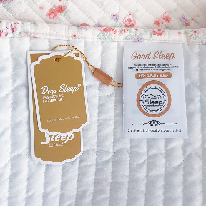 91家纺网 家纺一手货源 找家纺 罗艺轩 2025新款全棉印花花边床盖三件套 洛琳粉