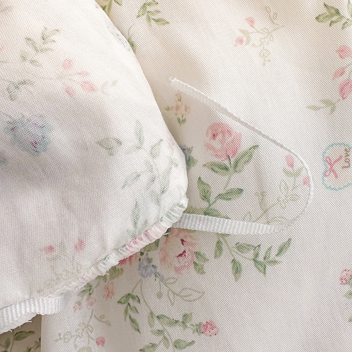 91家纺网 家纺一手货源 找家纺 罗艺轩 2025新款全棉印花花边床盖四件套 瑰夏