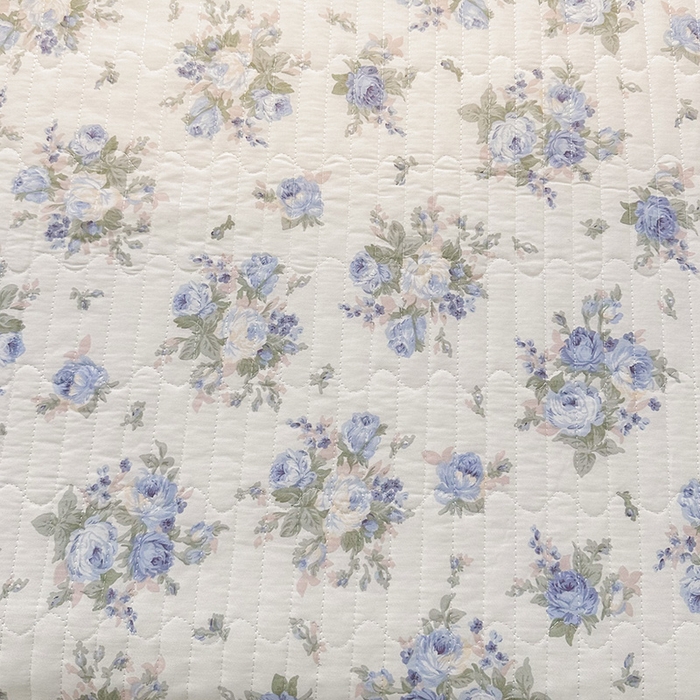 91家纺网 家纺一手货源 找家纺 罗艺轩 2025新款全棉印花花边床盖三件套 芊寻花语