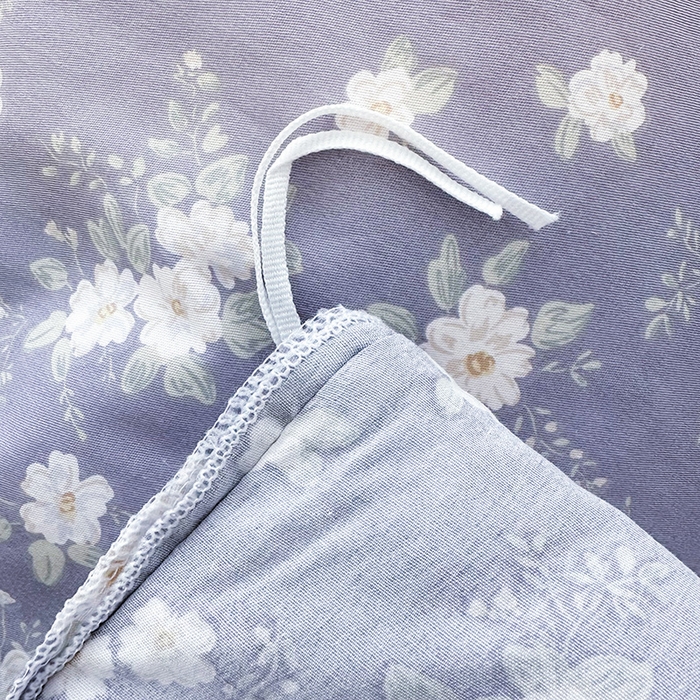 91家纺网 家纺一手货源 找家纺 罗艺轩 2025新款全棉印花花边床盖四件套 花之恋