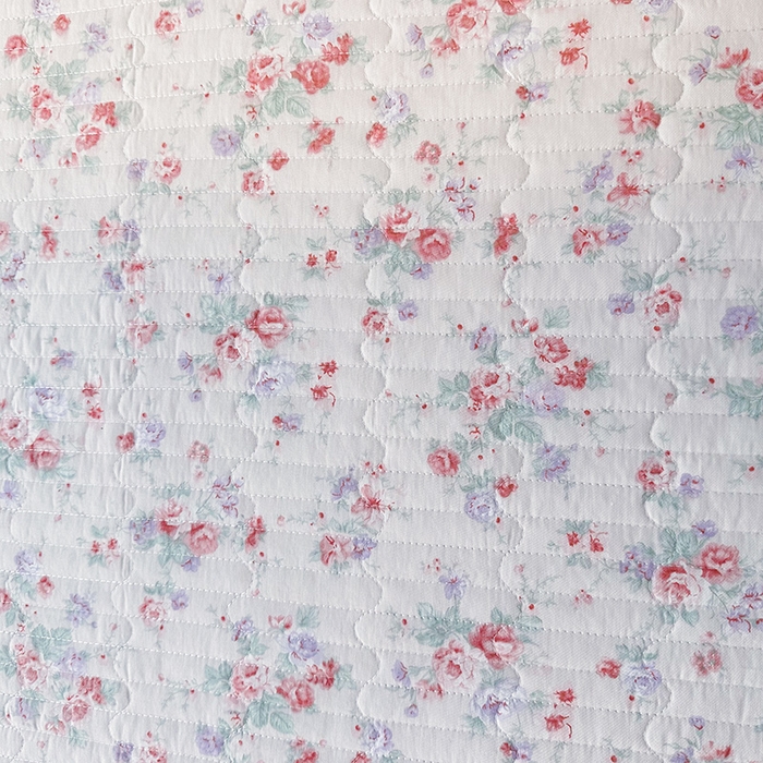 91家纺网 家纺一手货源 找家纺 罗艺轩 2025新款全棉印花花边床盖四件套 洛琳粉