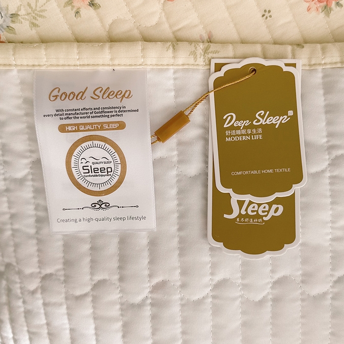 91家纺网 家纺一手货源 找家纺 罗艺轩 2025新款全棉印花花边床盖四件套 绮丽花海-香槟