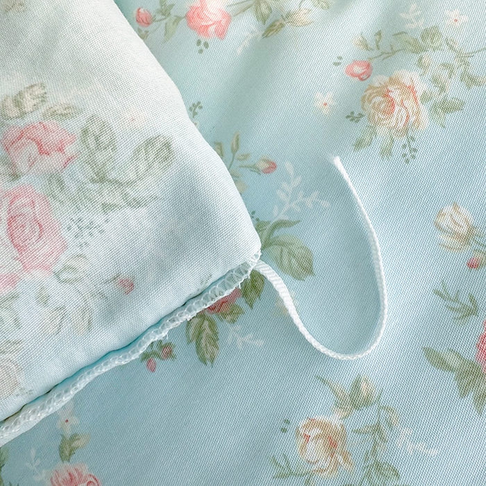 91家纺网 家纺一手货源 找家纺 罗艺轩 2025新款全棉印花花边床盖四件套 幽幽暗香