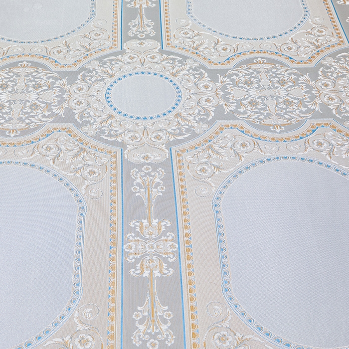 91家纺网 家纺一手货源 找家纺 罗艺轩 2025新款欧式色织大提花床裙凉席 绘梦