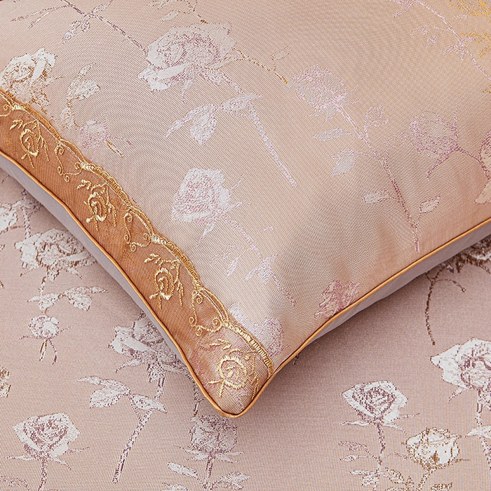 91家纺网 家纺一手货源 找家纺 罗艺轩 2025新款欧式色织大提花床裙凉席 寻微