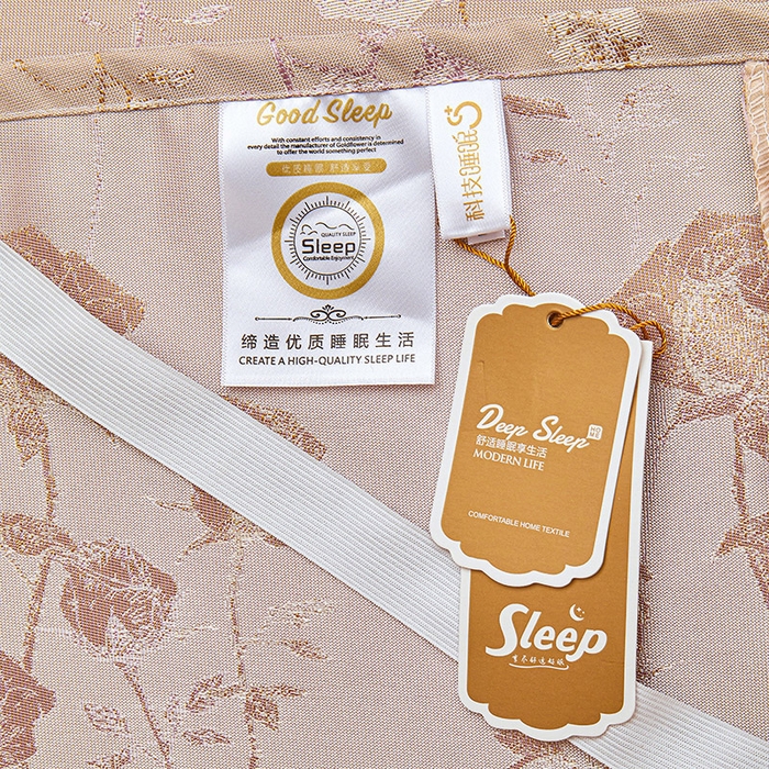 91家纺网 家纺一手货源 找家纺 罗艺轩 2025新款欧式色织大提花床裙凉席 寻微