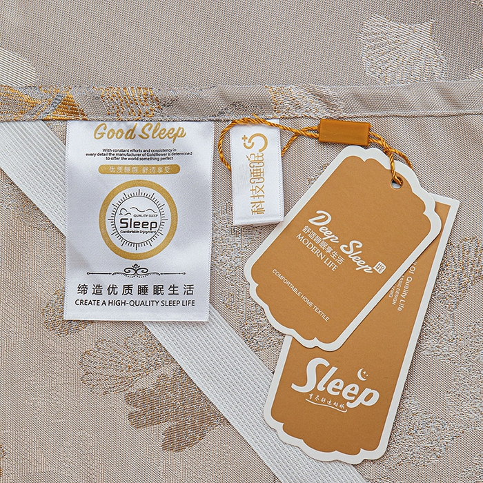 91家纺网 家纺一手货源 找家纺 罗艺轩 2025新款欧式色织大提花床裙凉席 银杏