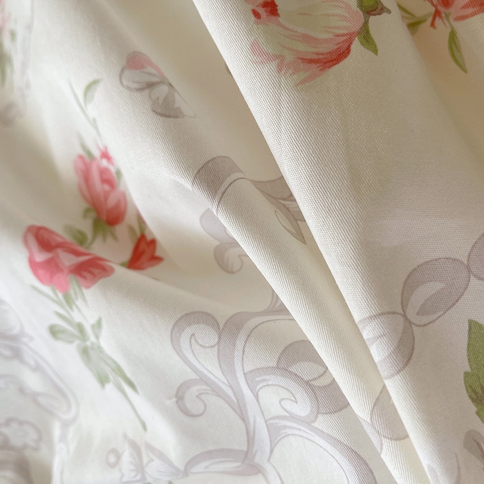 91家纺网 家纺一手货源 找家纺 （总）罗艺轩 2025新款全棉印花床笠式床裙三件套