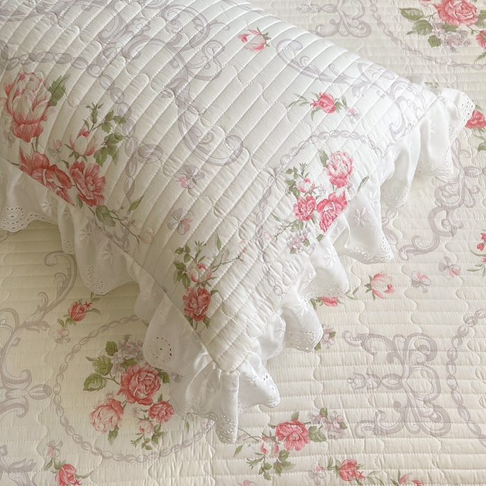 91家纺网 家纺一手货源 找家纺 （总）罗艺轩 2025新款全棉印花床笠式床裙三件套