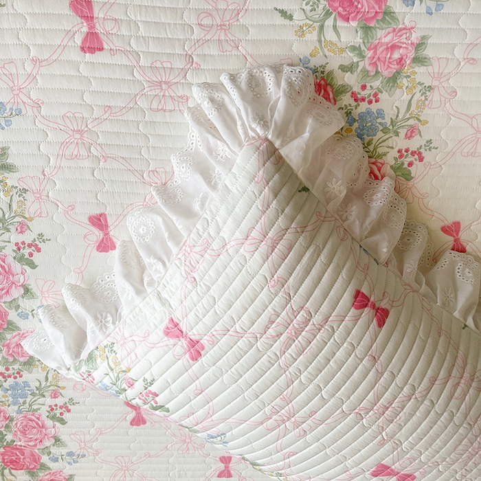 91家纺网 家纺一手货源 找家纺 罗艺轩 2025新款全棉印花床笠式床裙三件套 仲夏美梦